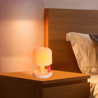 Silkwish LED-Nachtlicht Kinderzimmer, USB-Nachtlampe Schlafzimmer, Nachttischlampe, Schlummerleuchten, Pilz Lampe, Atmosphärenlampe, Tischlampe, Einschlafhilfe Berührungssensor für kinder baby