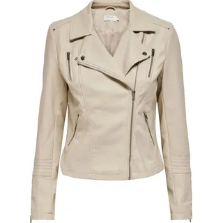 Only Kunstlederjacken - Beige - 38