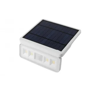 Gtv Solarleuchte Solarzelle IP54 Dämmerungssensor weiß
