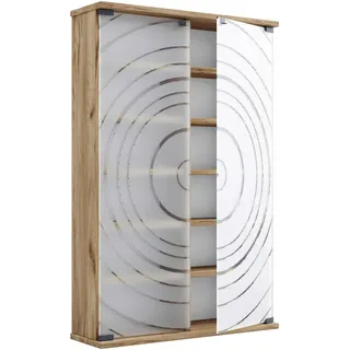 VCM CD-Regal 60 x 18 x 92 cm Braun