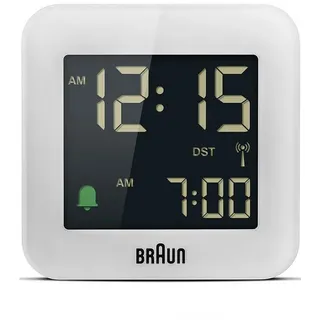 Braun Wecker Braun BC08W-DCF digitaler Funkwecker Crescendo-Alarm,Schlummerfunktion