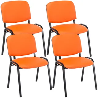 CLP Besucherstuhl Ken Kunstleder Orange