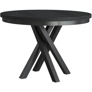 beautysofa Kris Ø 100–140 cm schwarz