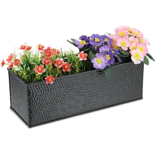 Blumenkasten schwarz Pflanzkasten innen Pflanzentopf Kräuterkasten Pflanzgefäß