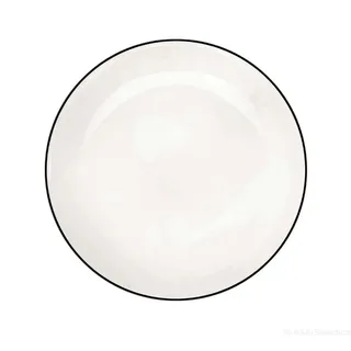 Asa Selection Dessertteller ligne noire 21 cm weiß