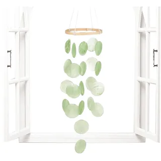 Muschel Windspiel - Garten Küsten Windspiel | Beruhigende Klänge Für Mädchen Strandhaus Indoor Garten Balkon Terrasse