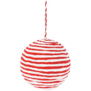 Weihnachtskugel-Set Seilkombination Ø 15 cm Rot-Weiß