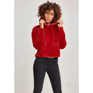 URBAN CLASSICS Teddy Hoody Hoodie Rot S