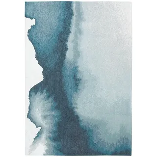 Louis De Poortere Teppich, Blau, Textil, Abstrakt, Grafikmuster, Rechteckig, 170x240 cm, Oeko-Tex® Standard 100, antistatisch, pflegeleicht, rutschfeste Unterfläche, für Fußbodenheizung geeignet, UV-beständig, waschbar, Teppiche & Böden, Teppiche