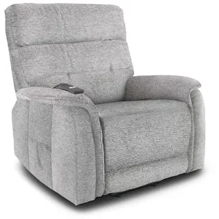 Fernsehsessel Aufstehhilfe, XXL-Relaxsessel, Liegefunktion, 200 kg Belastbarkeit, XXL-Sessel, wasserabweisender Webstoff, Grau, Raburg Samson