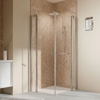 Breuer Elana 2.0 Runddusche mit Drehtür 90 x 200 cm 2427 001 001 017