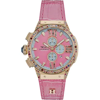 Chronograph HAEMMER GERMANY "TAFFY, E-005" Armbanduhren rosa Damen Quarzuhren Armbanduhr, Quarzuhr, Damenuhr
