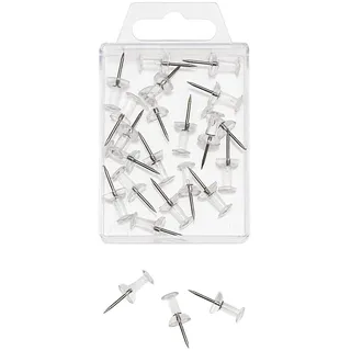 Wedo Pinnnadeln Diabolo transparent, 20 St.