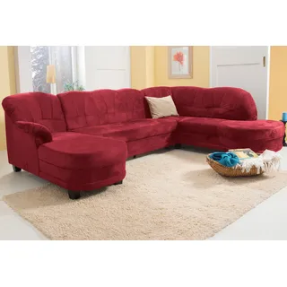 Home Affaire Wohnlandschaft U-Form 289cm rot