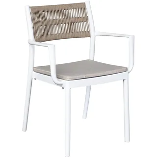 LC Garden Vona Gartenstuhl 52,5 x 60 x 80 cm weiß