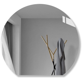 Großer Wandspiegel, Rahmenloser Badezimmerspiegel, Modischer Halbrunder Dekorativer Spiegel, 5mm HD-Glas-Silberspiegel, Schminkspiegel, 60/70/80cm, Explosionsgeschützt, Sicherheit ( Size : 70cm )