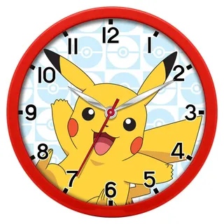 KIDS EUROSWAN Pokemon - Wanduhr POK3159 - Gelb