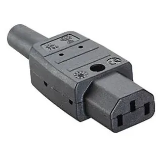 Bachmann 915170 Kaltgeräte-Steckverbinder Schwarz 1St.