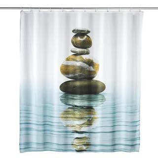 WENKO Duschvorhang Meditation 180 x 200 cm Polyester