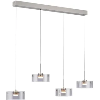 Paul Neuhaus KARENA 4-flg. 110 cm rund Rauchfarben/Metall/Glas