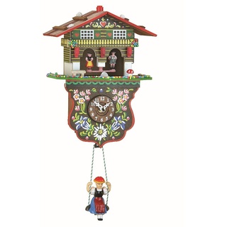 Trenkle Kuckulino Schwarzwalduhr Wetterhaus mit Quarzwerk und Kuckuckruf TU 2026 SQ