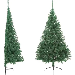 Susany Künstlicher Halber Weihnachtsbaum mit Ständer, Christbaum mit 465 Tannenspitzen, Weihnachtsdekoration PVC Grün 180 cm