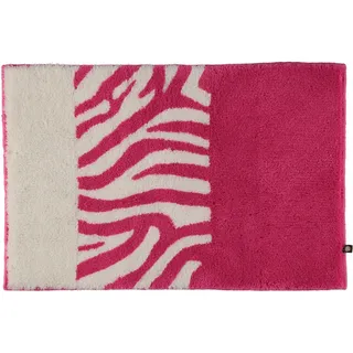 Rhomtuft Badematte Zebra Rosa 70 x 130 cm