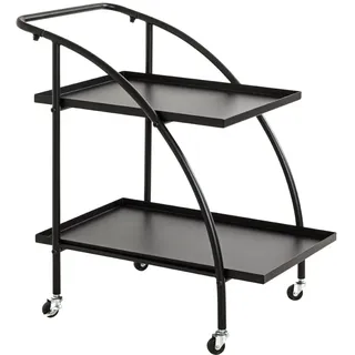 Haku-Möbel HAKU Möbel Servierwagen schwarz 68,0 x 42,0 x 71,0 cm