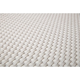Rattan Art Polyrattan Balkonsichtschutz - Weiß 0,9m x 5m