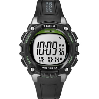 Timex Ironman Classic 44 mm Digitaluhr für Herren, schwarzes Kunstharz-Armband, TW5M03400