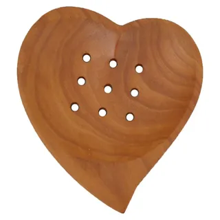 Tokoindah in Handarbeit gefertigte Seifenschale aus Holz - Natürliche Seifenablage mit effektivem Wasserablauf - Nachhaltige Badaccessoires in ver...