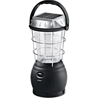 BERGER Solar Zeltlampe LED Laterne │ Campinglampe ohne Batterien, per Solar, Kurbellampe oder Kabel, im Notfall immer einsatzbereit mit 3 Lichtmodi │ kaltweiß, nachhaltig und energieeffizient