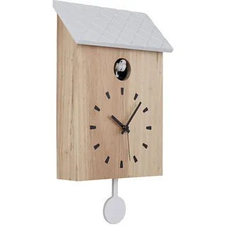 GLOBO Kuckucksuhr 22,0 cm 22x38 braun/weiß