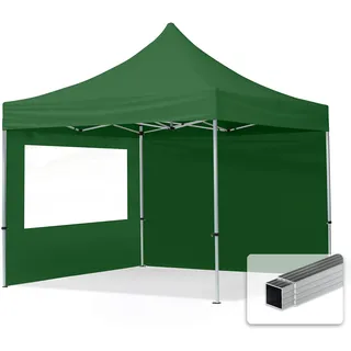 TOOLPORT Faltpavillon Economy 3 x 3 m inkl. 2 Seitenteile dunkelgrün 59007