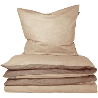 SCHIESSER Doubleface Renforcé sand/taupe 135 x 200 cm + 80 x 80 cm 