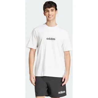 Adidas Essentials Linear Single Jersey T-Shirt White / Black M