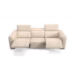 MEGA Sofa SORRENTO XXL Couch Leder 3-Sitzer - Beige