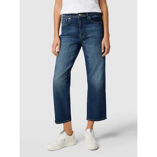 Straight Fit Jeans in verkürztem Design Modell 'The Modern', Marine, 29