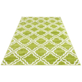Teppich MY HOME "Debora" Teppiche Gr. B/L: 200 cm x 200 cm, 13 mm, 1 St., grün Esszimmerteppiche Kurzflor, Teppich gemustert, geometrisches Design, weich