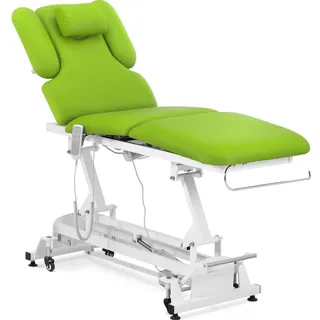Physa Massageliege elektrisch 3 Motoren 300 W 185 x 67 x 62 84 cm 200 kg weiß/hellgrün - Elektrische Massageliegen physa