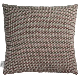 Røros Tweed - Una Kissen, 50 x 50 cm, grün / rot