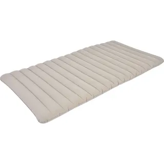 Avenli Luftbett Luftmatratze Camping für 1 Person grau 183x97x12cm Twin-Size, (Gästebett Matratze aufblasbar Ideal als Reisebett oder Isomatte, Campingmatratze 183x97x12cm), Aufblasbares Bett für Indoor und Outdoor mit beflockter Oberfläche beige|braun
