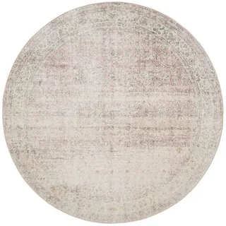 benuta George Vintage-Teppich 120 x 120 cm Beige/Rosa