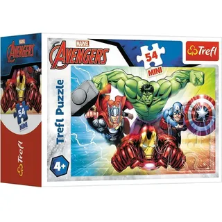 Trefl - 54 Mini, Helden, Disney Marvel The Avengers 54166