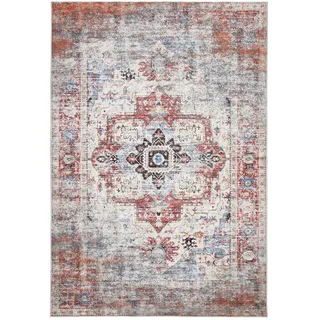 Novel Vintage-Teppich, Mehrfarbig, Textil, Tier, rechteckig, 130x200 cm, Bsci, Oeko-Tex® Standard 100, für Fußbodenheizung geeignet, waschbar, Teppiche & Böden, Teppiche, Waschbare Teppiche