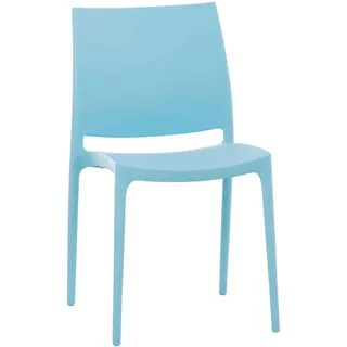 CLP Maya Stapelstuhl 44 x 50 x 81 cm hellblau
