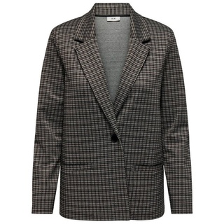 JACQUELINE de YONG Jackenblazer Karierter Langarm Blazer JDYGEGGO (regular fit) 5421 in Braun braun XS (34)