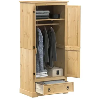 vidaXL Kleiderschrank Corona 76 x 170 x 50 cm Braun