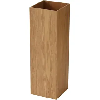 zaizai Schirmständer, quadratischer Regenschirmständer aus Holz mit Auffangschale, praktischer und ordentlicher Eingang Raum oder Halle Umbrella Stand, für Regenschirme und Spazierstöcke