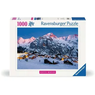 Ravensburger Erwachsenenpuzzle 1000 Teile - Berner Oberland, Mürren